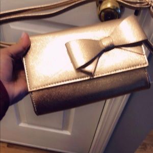 Small Gold bow crossbody bag